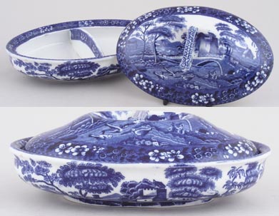 Dish with Cover divided c1903